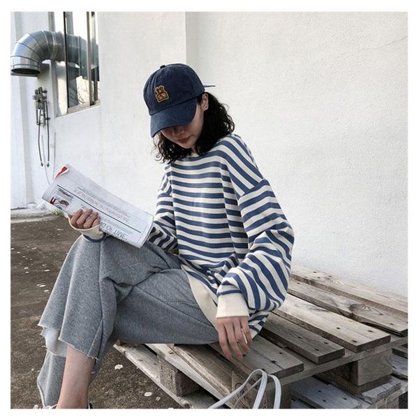 women's hoodies & sweatshirts women harajuku gothic stripe cotton hoodie clothes 2021 autumn long sleeve loose kawaii korean thin sweat, Black
women's hoodies & sweatshirts women harajuku gothic stripe cotton hoodie clothes 2021 autumn long sleeve loose kawaii korean thin sweat, Black