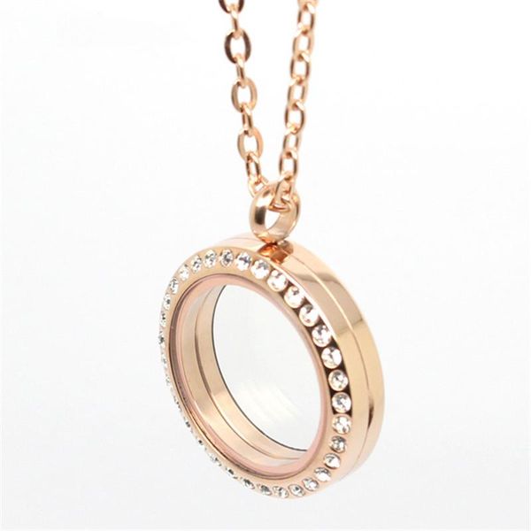 pendant necklaces rose gold floating lockets 316l stainless steel screw crystal living memory necklace for women jewelry, Silver
pendant necklaces rose gold floating lockets 316l stainless steel screw crystal living memory necklace for women jewelry, Silver