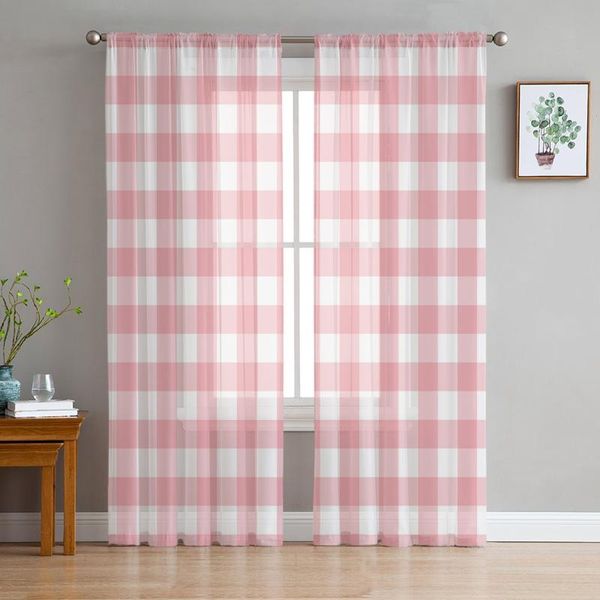 curtain & drapes pink white plaid window treatment tulle modern sheer curtains for kitchen living room the bedroom decoration
curtain & drapes pink white plaid window treatment tulle modern sheer curtains for kitchen living room the bedroom decoration