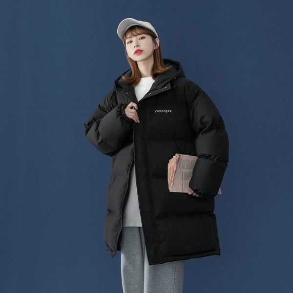 2021 women's coats winter medium length cottons jacket youth solid color casual loose hooded cotton jackets outerwear, Tan;black
2021 women's coats winter medium length cottons jacket youth solid color casual loose hooded cotton jackets outerwear, Tan;black