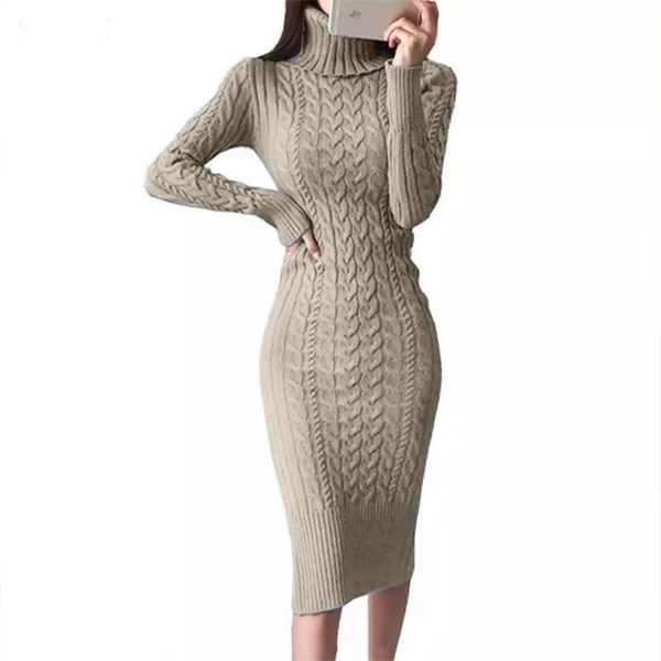 autumn winter new knitted long solid color women long-sleeved fashion slim lady all-match sweater-dress, White;black
autumn winter new knitted long solid color women long-sleeved fashion slim lady all-match sweater-dress, White;black