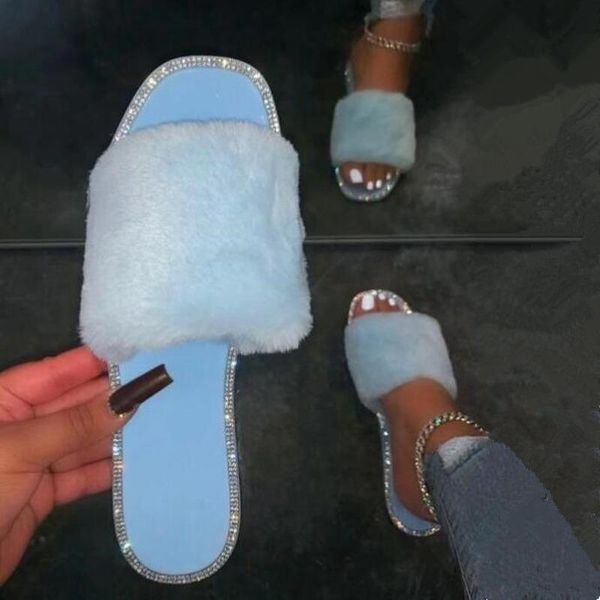 winter 2021 single layer furry flat non-slip large size ladies home durable fashion all-match sandals candy color slippers, Black
winter 2021 single layer furry flat non-slip large size ladies home durable fashion all-match sandals candy color slippers, Black