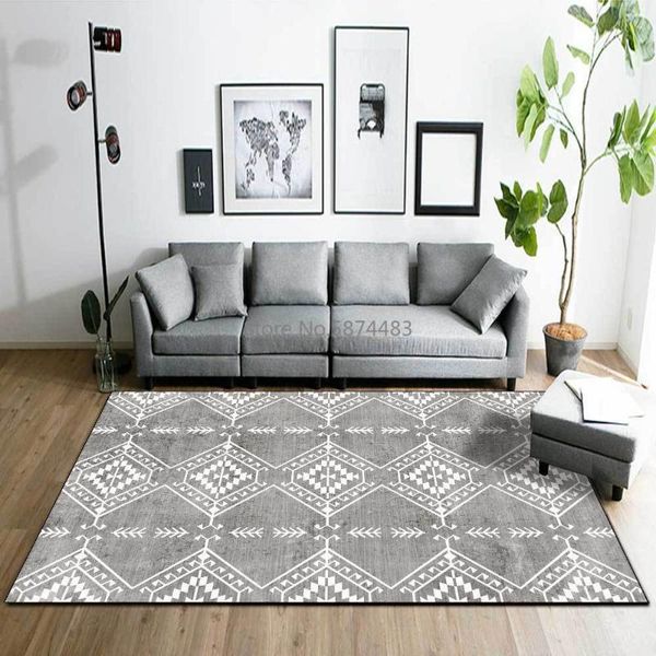 carpets fashion simple gray and white geometric ethnic homestay style living room bedroom bedside carpet floor mat customization
carpets fashion simple gray and white geometric ethnic homestay style living room bedroom bedside carpet floor mat customization