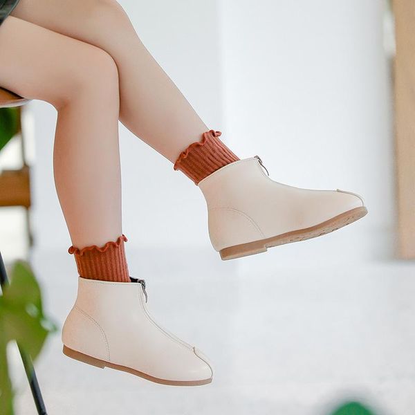 boots 2021 autumn spring children mid-tube leather girls british style shoes princess round toe single, Black;grey
boots 2021 autumn spring children mid-tube leather girls british style shoes princess round toe single, Black;grey