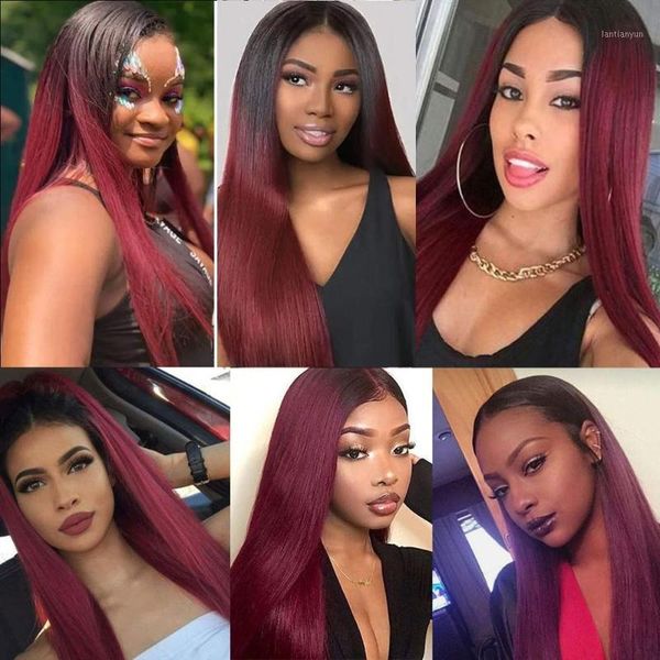 long thick remy brazilian human hair 13x6 lace front wig ombre 99j wigs for women1, Black;brown
long thick remy brazilian human hair 13x6 lace front wig ombre 99j wigs for women1, Black;brown