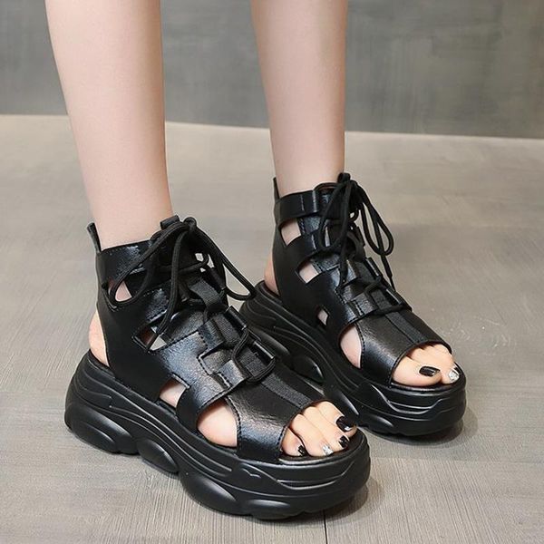 rimocy 2021 summer women retro pu leather platform sandals peep toe chunky shoes woman hollow out gladiator sandalias plus size, Black
rimocy 2021 summer women retro pu leather platform sandals peep toe chunky shoes woman hollow out gladiator sandalias plus size, Black