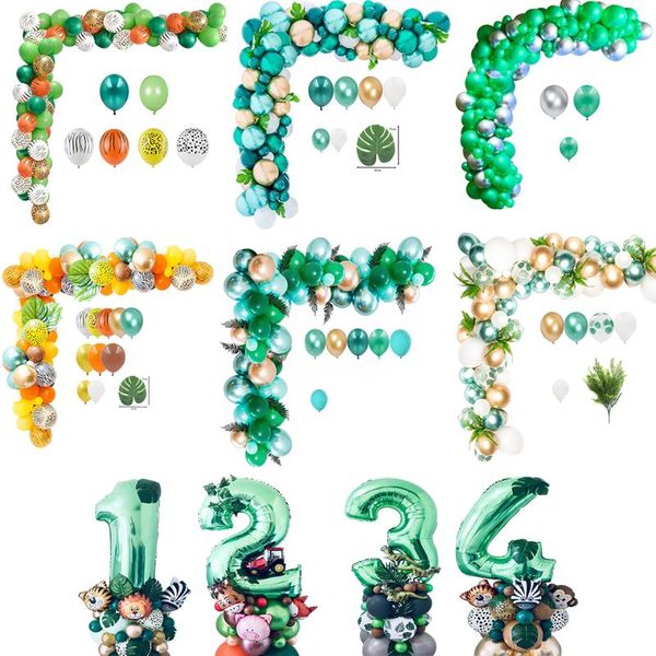1set balloon arch kit green confetti jungle safari party baby shower hawaii decoration digital foil balloons sashes
1set balloon arch kit green confetti jungle safari party baby shower hawaii decoration digital foil balloons sashes