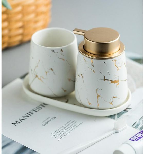 bath accessory set marble texture storage tray ceramic toothbrush holder brushing kit mouth cup bathroom accessories shower gel bottle dispe
bath accessory set marble texture storage tray ceramic toothbrush holder brushing kit mouth cup bathroom accessories shower gel bottle dispe