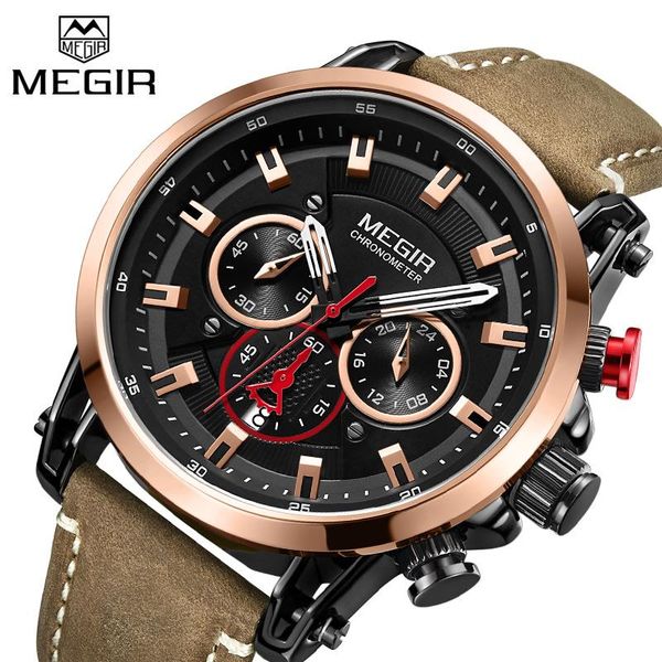 mens watches quartz watch men waterproof chronograph sport leather strap wristwatch male clock wristwatches, Slivery;brown
mens watches quartz watch men waterproof chronograph sport leather strap wristwatch male clock wristwatches, Slivery;brown