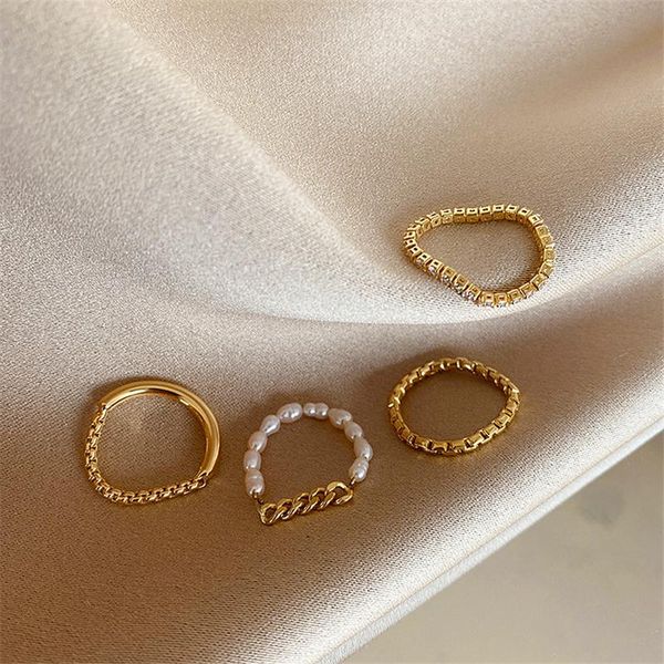 wedding rings charm simple design freshwater pearls stackable chain ring women party fashion shiny zircon finger jewelry, Slivery;golden
wedding rings charm simple design freshwater pearls stackable chain ring women party fashion shiny zircon finger jewelry, Slivery;golden