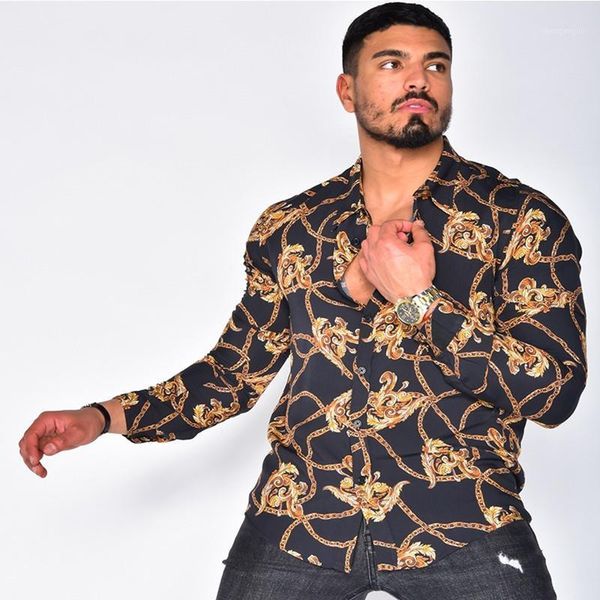 men's dress shirts european and american digital printing cardigan casual lapel long-sleeved shirt street fashion pure color thin slim, White;black
men's dress shirts european and american digital printing cardigan casual lapel long-sleeved shirt street fashion pure color thin slim, White;black