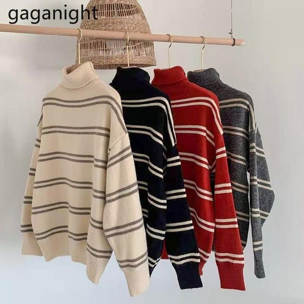 gaganight knitted women autumn winter sweater patchwork striped turtleneck pullovers lady casual loose sweaters thick jumpers women's, White;black
gaganight knitted women autumn winter sweater patchwork striped turtleneck pullovers lady casual loose sweaters thick jumpers women's, White;black