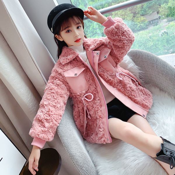 girls' coat autumn winter clothes with cotton thickened wool sweater 2021 new korean version of middle and large children's fur, Black
girls' coat autumn winter clothes with cotton thickened wool sweater 2021 new korean version of middle and large children's fur, Black