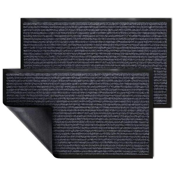 carpets 2 pack door mat outdoor indoor, waterproof anti-slip durable doormat low-profile design floor front gray-black
carpets 2 pack door mat outdoor indoor, waterproof anti-slip durable doormat low-profile design floor front gray-black