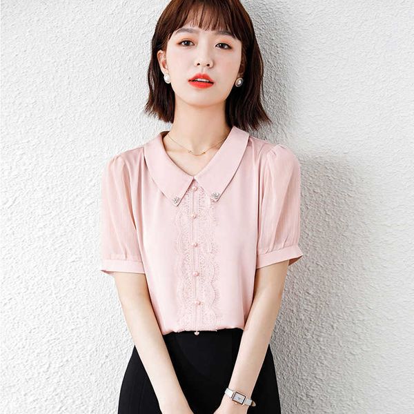 summer korean chiffon women blouses mesh short sleeve woman shirt office lady lace plus size xxl femininas elegante 210531, White
summer korean chiffon women blouses mesh short sleeve woman shirt office lady lace plus size xxl femininas elegante 210531, White