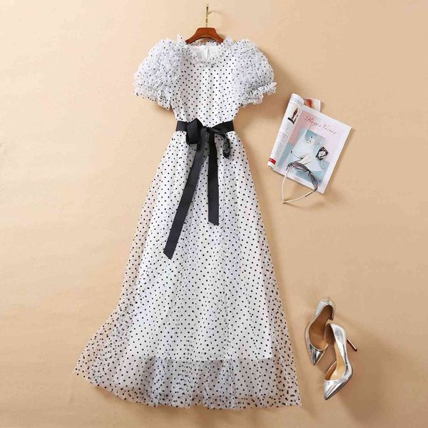 European and American women's clothing 2021 The spring Short sleeved stand-up collar polka dot print Fashion lace-up dress, Black;gray
European and American women's clothing 2021 The spring Short sleeved stand-up collar polka dot print Fashion lace-up dress, Black;gray