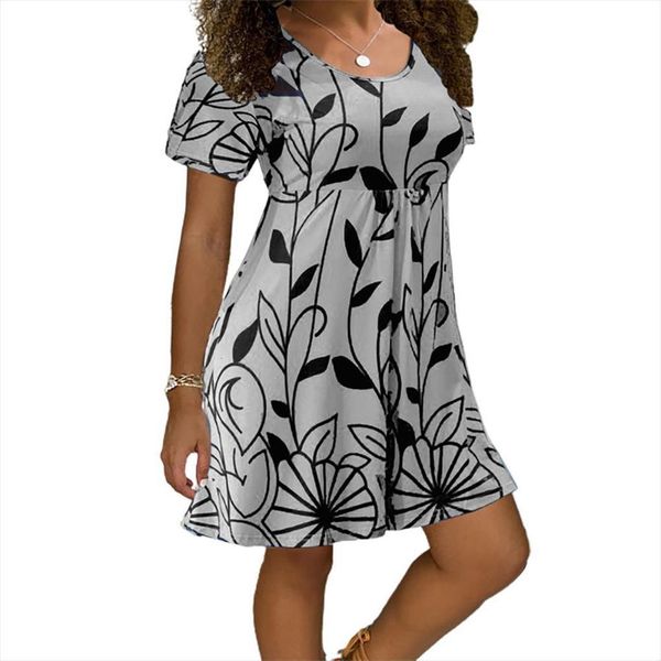 bohemian casual o neck womens dress short sleeve leaves print loose streetwear a line ladies beach mini dresses, Black;gray
bohemian casual o neck womens dress short sleeve leaves print loose streetwear a line ladies beach mini dresses, Black;gray