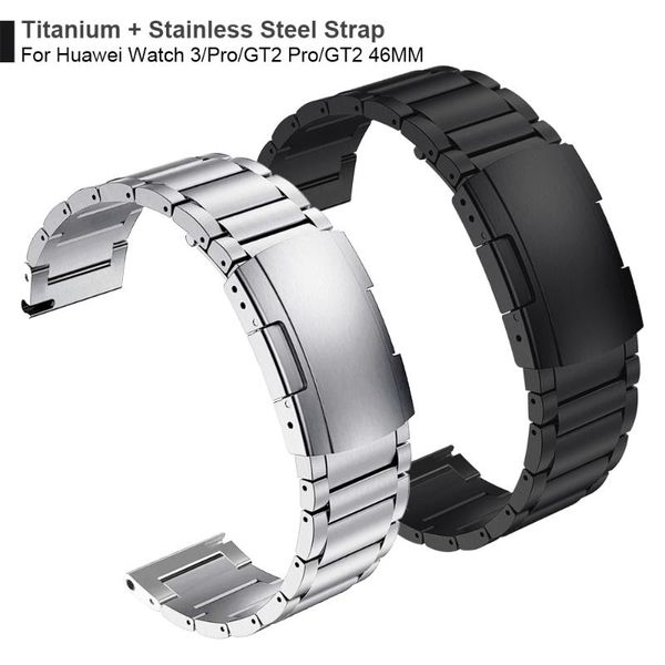 watch bands titanium + steel clasp strap for huawei 3 band gt 2 pro gt2 watchband honor magicwatch2 46mm gs bracelet wristband, Black;brown
watch bands titanium + steel clasp strap for huawei 3 band gt 2 pro gt2 watchband honor magicwatch2 46mm gs bracelet wristband, Black;brown