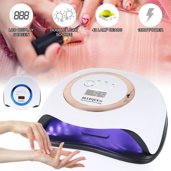 nail lamp 168w dryer for gel polish fast curing with 42 beads light lcd display smart sensor dryers
nail lamp 168w dryer for gel polish fast curing with 42 beads light lcd display smart sensor dryers