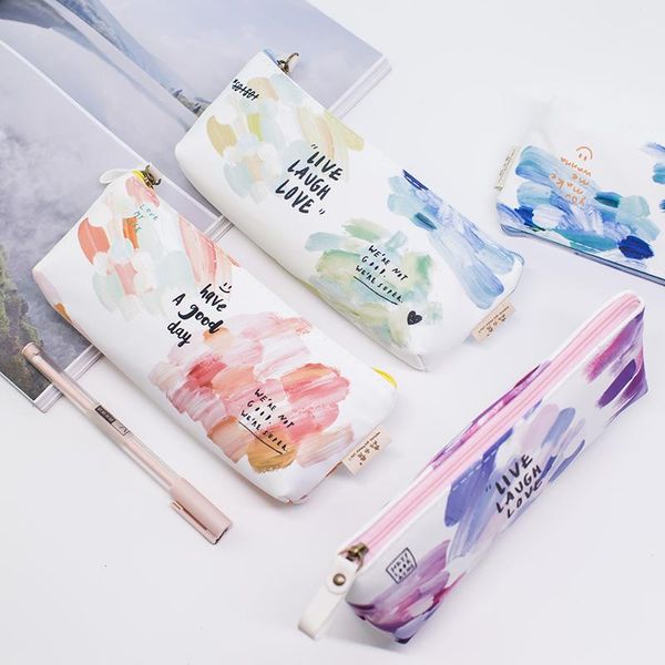 1pc cute zipper colored pencil case large capacity creative pen bag pouch kids gift cosmetic brushes storage bags
1pc cute zipper colored pencil case large capacity creative pen bag pouch kids gift cosmetic brushes storage bags