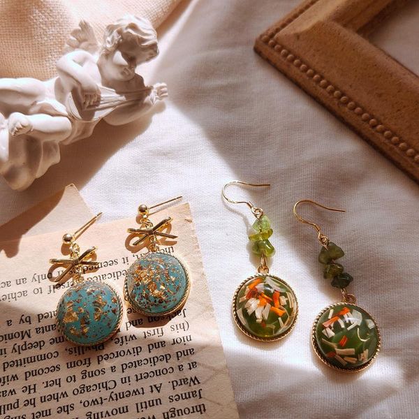 stud earrings for women retro bow simple geometric natural stone resin fashion jewelry wholesale, Golden;silver
stud earrings for women retro bow simple geometric natural stone resin fashion jewelry wholesale, Golden;silver