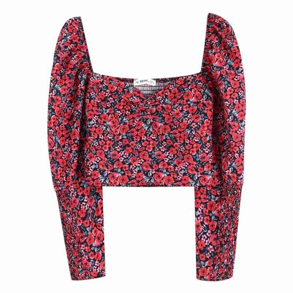 flower printingt square collar women slim shirt crop autumn leisure lady puff sleeve blouse s6569 210412, White
flower printingt square collar women slim shirt crop autumn leisure lady puff sleeve blouse s6569 210412, White