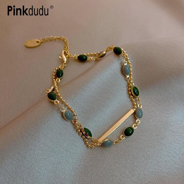 link, chain pinkdudu french vintage bracelet alloy inlaid sequins gold plated for women jewelry accessories gifts pd516, Black
link, chain pinkdudu french vintage bracelet alloy inlaid sequins gold plated for women jewelry accessories gifts pd516, Black