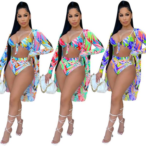 women's tracksuits zaggin 2021 autumn fashion print 3-colors cloak bikini split swimsuit women hollow out 3-piece sets casual lady beac, Gray
women's tracksuits zaggin 2021 autumn fashion print 3-colors cloak bikini split swimsuit women hollow out 3-piece sets casual lady beac, Gray