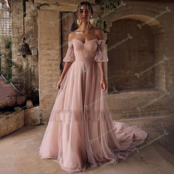 other wedding dresses pink boho beach bride dress off shoulder vintage gowns with short sleeve plus size vestido, White
other wedding dresses pink boho beach bride dress off shoulder vintage gowns with short sleeve plus size vestido, White