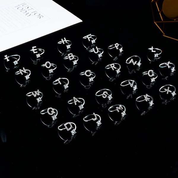 fashion adjustable a-z 26 initial letter ring for women simple elegant rhinestone gold silver color open finger rings
fashion adjustable a-z 26 initial letter ring for women simple elegant rhinestone gold silver color open finger rings