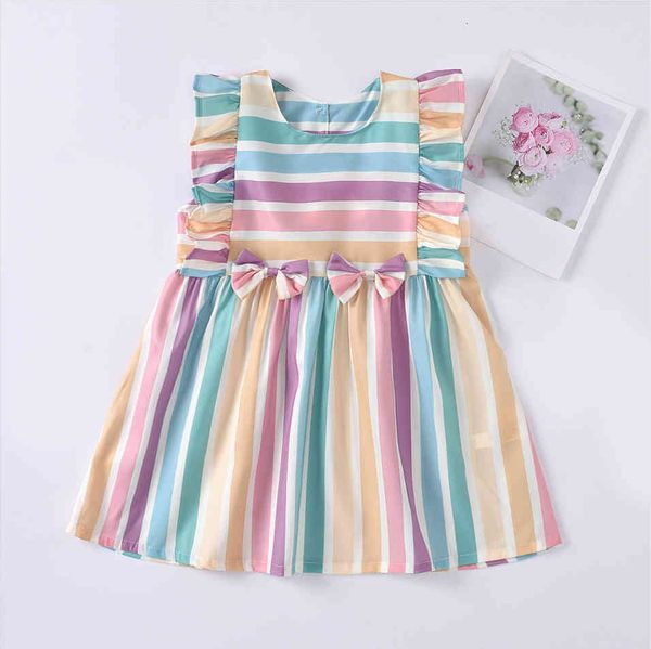 girl's dresses summer for girls children's clothing multicolor striped party kids clothes costume ygec, Red;yellow
girl's dresses summer for girls children's clothing multicolor striped party kids clothes costume ygec, Red;yellow
