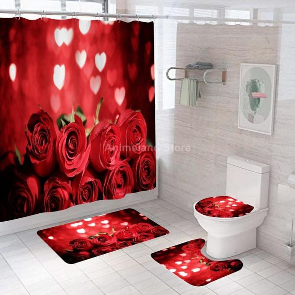 shower curtains romantic rose gift love bathroom curtain bath sets toilet cover mat non-slip washroom rug set modern 180x180cm
shower curtains romantic rose gift love bathroom curtain bath sets toilet cover mat non-slip washroom rug set modern 180x180cm