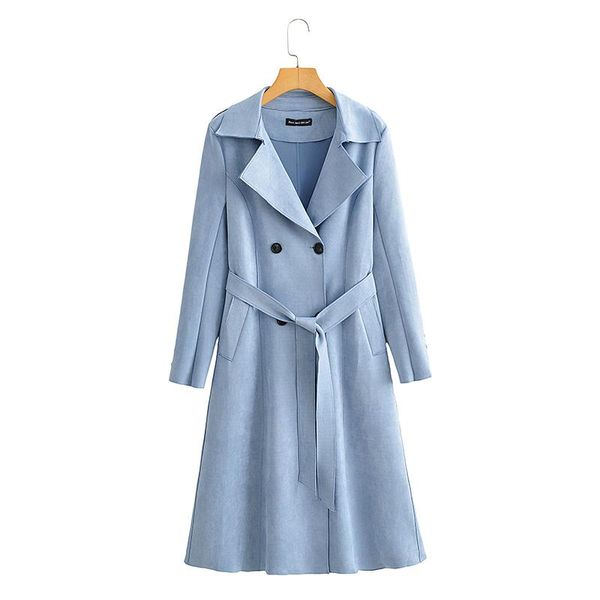 women's trench coats cinessd women suede leathe coat spring autumn double breasted sashes bow long sleeve slim windbreaker woman casual, Tan;black
women's trench coats cinessd women suede leathe coat spring autumn double breasted sashes bow long sleeve slim windbreaker woman casual, Tan;black