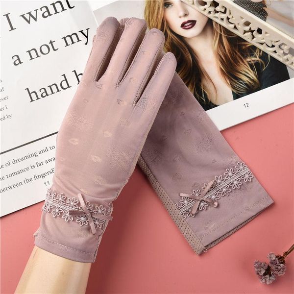 five fingers gloves elegant women ultra-thin summer driving cycling sunscreen touch screen female anti-uv elasticity lace bowknot, Blue;gray
five fingers gloves elegant women ultra-thin summer driving cycling sunscreen touch screen female anti-uv elasticity lace bowknot, Blue;gray