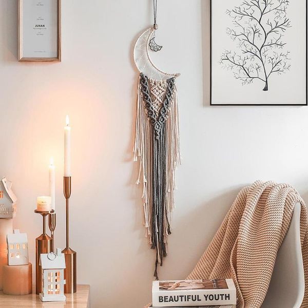 tapestries moon macrame dream catcher wall hanging boho room decor tapestry kids decoration home wedding ornament gift