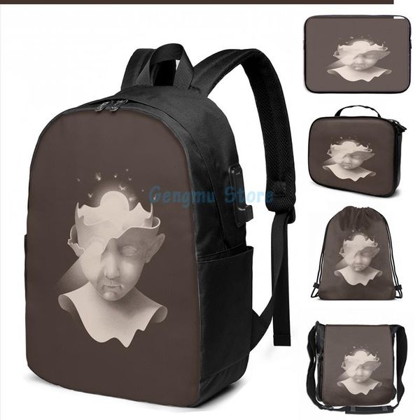 funny graphic print insight usb charge backpack men school bags women bag travel laptop
funny graphic print insight usb charge backpack men school bags women bag travel laptop