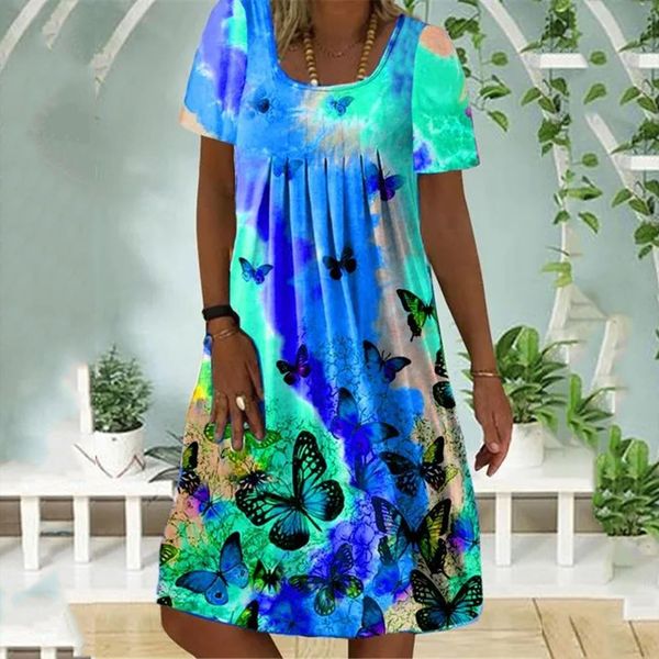 vintage casual fashion dazzling butterfly women dresses print round neck short sleeve dress t3g, Black;gray
vintage casual fashion dazzling butterfly women dresses print round neck short sleeve dress t3g, Black;gray