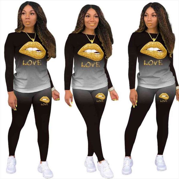 s 5xl gradient two piece womens tracksuits suit lips printing loose fashion spring and 9 colors plus size clothing, Gray
s 5xl gradient two piece womens tracksuits suit lips printing loose fashion spring and 9 colors plus size clothing, Gray