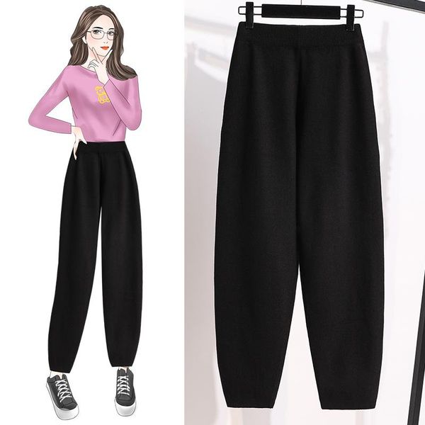 women's pants & capris black haroun knitted plus large size oversize korean vintage autumn clothing high waist trousers fashion for gir, Black;white
women's pants & capris black haroun knitted plus large size oversize korean vintage autumn clothing high waist trousers fashion for gir, Black;white