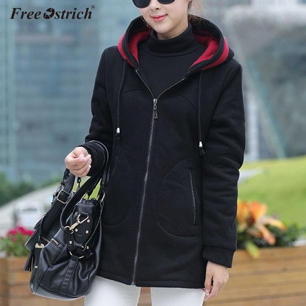 women's jackets ostrich 2021 autumn winter women hooded patchwork coat female zipper pockets outerwear basic jacket s-4xl n30, Black;brown
women's jackets ostrich 2021 autumn winter women hooded patchwork coat female zipper pockets outerwear basic jacket s-4xl n30, Black;brown