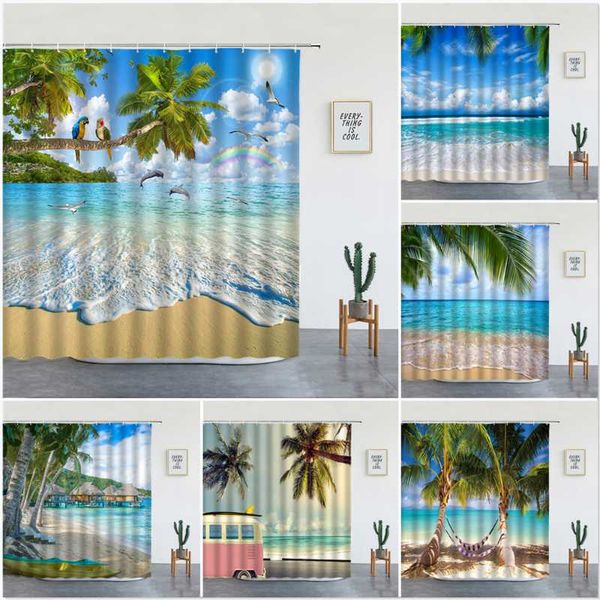 shower curtains ocean beach scenery sea palm tree tropical green plant washable fabric bath screen bathroom decor set with hooks
shower curtains ocean beach scenery sea palm tree tropical green plant washable fabric bath screen bathroom decor set with hooks
