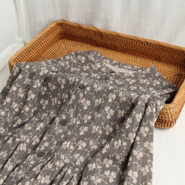 casual dresses forest vintage flowers print long sleeve cotton linen d5ix, Black;gray
casual dresses forest vintage flowers print long sleeve cotton linen d5ix, Black;gray
