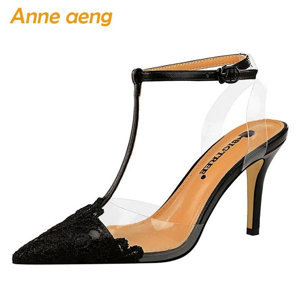 summer women sandals high thin heel pointed toe t-strap buckle fashion ladies shoes black heels
summer women sandals high thin heel pointed toe t-strap buckle fashion ladies shoes black heels
