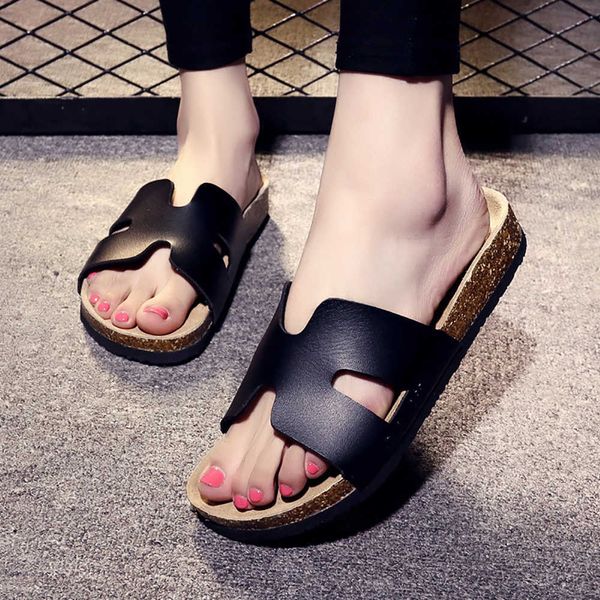 elling fashion soft cork slippers for women 2022 genuine leather sandals outdoor summer beach flat shoes female home footwear designer class, Black
elling fashion soft cork slippers for women 2022 genuine leather sandals outdoor summer beach flat shoes female home footwear designer class, Black
