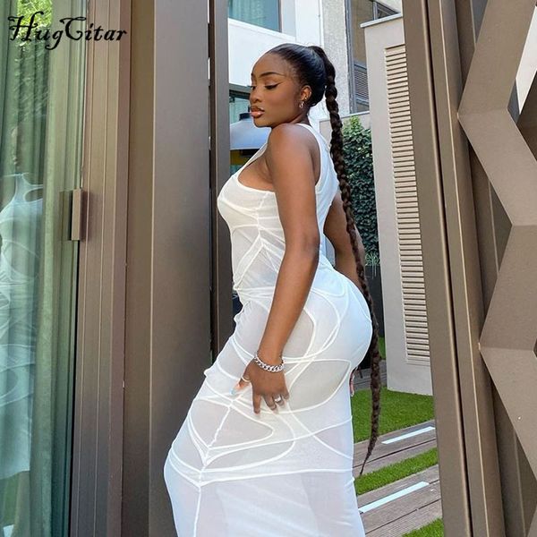 2021hugcitar 2021 sleeveless o-neck solid patchwork mesh maxi dress autumn winter women fashion party club elegant clthings, Black;gray
2021hugcitar 2021 sleeveless o-neck solid patchwork mesh maxi dress autumn winter women fashion party club elegant clthings, Black;gray