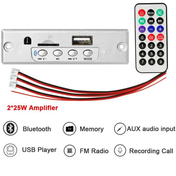 & mp4 players 2*25w mp3 decoder 12v wireless board bluetooth 5.0 music audio module usb fm tf record radio handsfree
& mp4 players 2*25w mp3 decoder 12v wireless board bluetooth 5.0 music audio module usb fm tf record radio handsfree