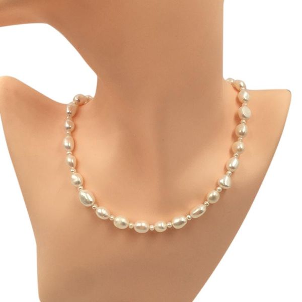 chokers 16 inch-20 inch choker necklace,baroque natural freshwater pearl,nice stainless steel real gold plated clasp, Golden;silver
chokers 16 inch-20 inch choker necklace,baroque natural freshwater pearl,nice stainless steel real gold plated clasp, Golden;silver