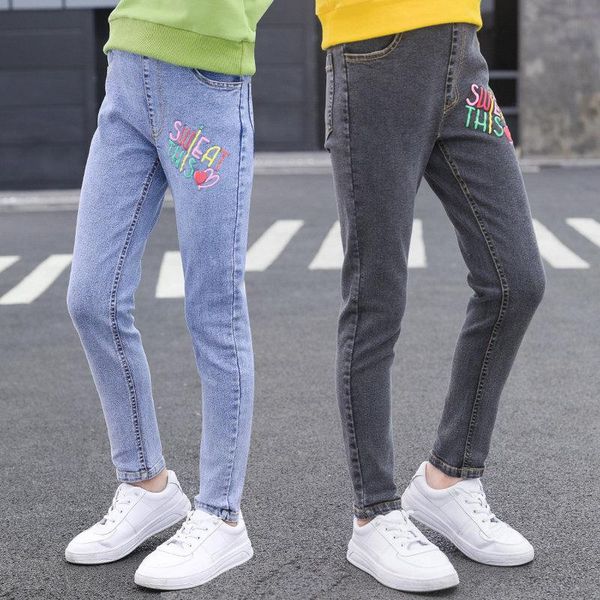 jeans girls spring autumn casual skinny print denim trousers children fashion slim elastic waist solid soft pencil pants, Blue
jeans girls spring autumn casual skinny print denim trousers children fashion slim elastic waist solid soft pencil pants, Blue