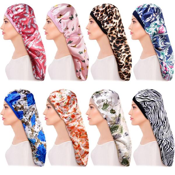 outdoor hats long satin bonnet sleep cap hair loose large double layer silk elastic wide band night sleeping hat sat, Black;white
outdoor hats long satin bonnet sleep cap hair loose large double layer silk elastic wide band night sleeping hat sat, Black;white