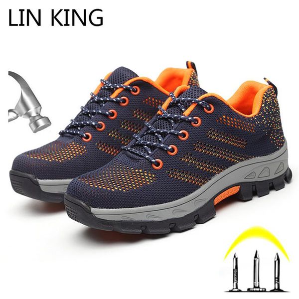 boots lin king breathable construction work safety steel toe shoes puncture proof outdoor sneakers lace up man out, Black
boots lin king breathable construction work safety steel toe shoes puncture proof outdoor sneakers lace up man out, Black